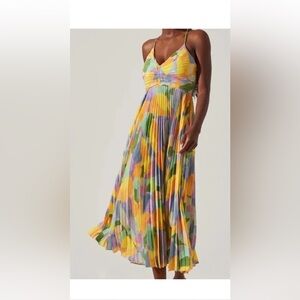 Astr the Label Blythe Abstract Midi Dress NWOT